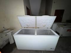 Haier aur waves Ka full size double door 15+ deep freezer available ha