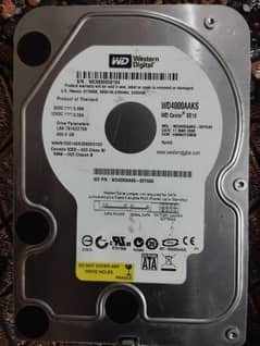 WD 400GB HARD DISK