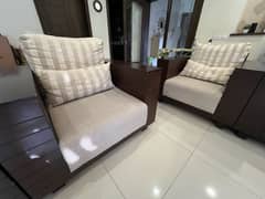 7 seater jute off white sofa