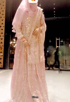 Baby pink maxi just once wore. Little bit negotiable