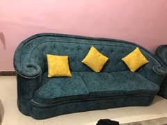 turquoise 8 seater sofa set