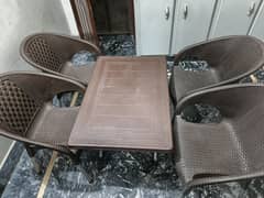 chairs and table