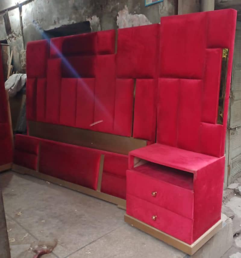 bed with side tables and dressing table 1
