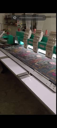 6 hd embroidery machine new condition 400 by 550