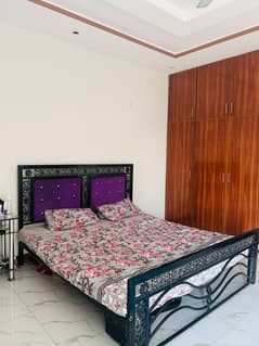 Iron Rod Bed with Mattress (Good Condition)