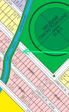 Faisal town c block stadium phasing plot for sale