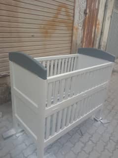 Premium Wooden Baby Cot for Sale | Suitable for Ages 1–6 Years