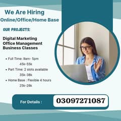 We are hiring staff for office & home base work