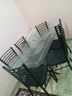 Dining table with 6 chairs