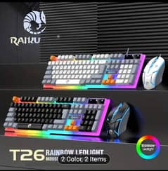 Wired Gaming Glowing keyboard and mouse set