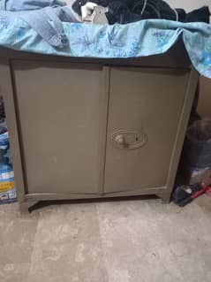 Table, Iron Cupboard, Iron Stand