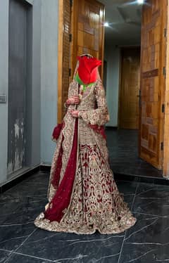 Luxury Red Bridal Lehenga | Heavy Handwork | Baraat Dress | Lahore