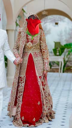 Barat Red Bridal Lehenga | Heavy Handwork | Baraat Dress | Lahore
