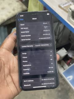 Iphone 12 64 Gb non Pta Jv in warranty