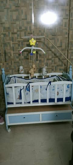 baby wooden cart new condition for sale in urgent