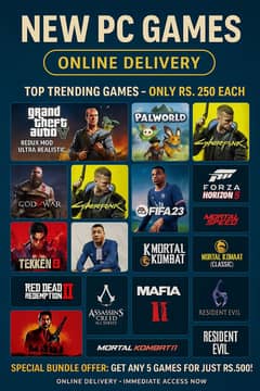 Trending Pc games For Download Gta 5 Pal world etc.