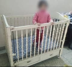 Wooden Baby Cot/crib white