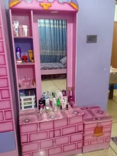 furniture set including cupboard,  side table & dressing table