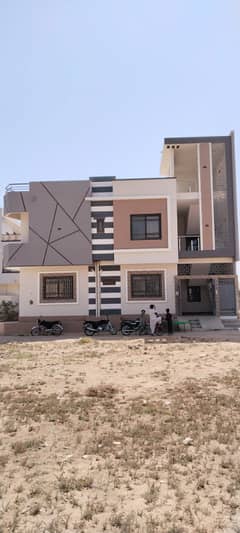 Ground+1 Block 1 Saadi Garden Main 60 Fit Road (165 Sqyd) CORNER LEASE MAP APPROVED