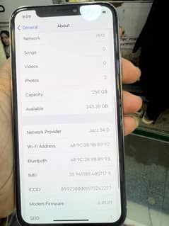 iPhone X pta approved 256 gb
