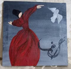Sufi Acrylic Painting