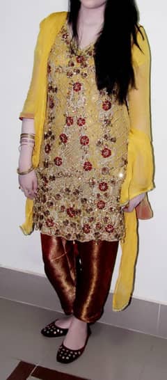 Heavy embroidered dress