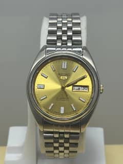 Seiko 5 Automatic 21 Jewels Golden Dial