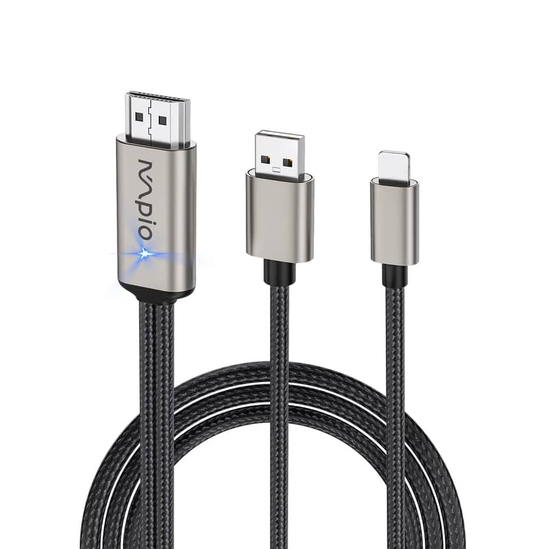 3 in 1 Network Adapter Compatible with Mobile iPhone iPad 9