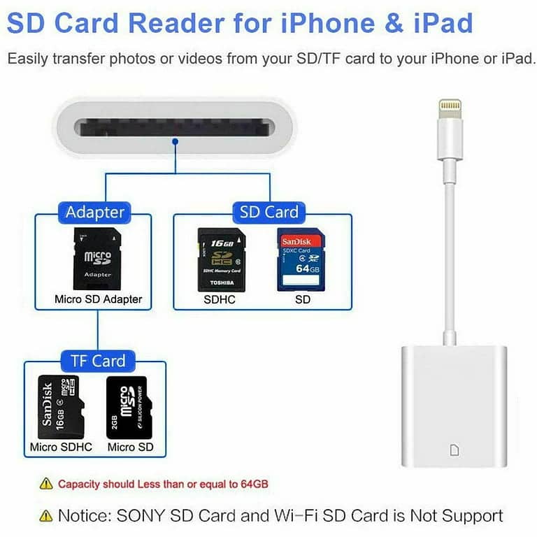 3 in 1 Network Adapter Compatible with Mobile iPhone iPad 12