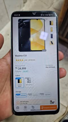 Selling Realme C51 Phone 4gb 64Gb Variant Best Condition
