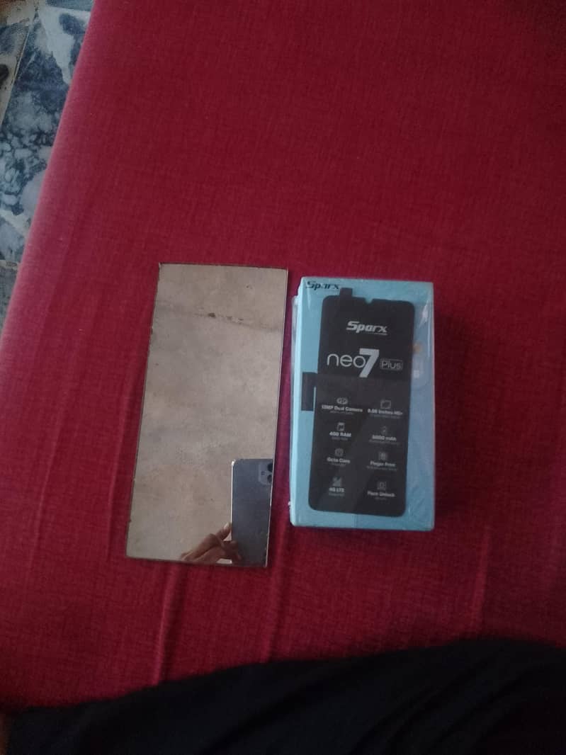 Sparx Neo 7 plus with box and charger. 10 by 10 condition .  8