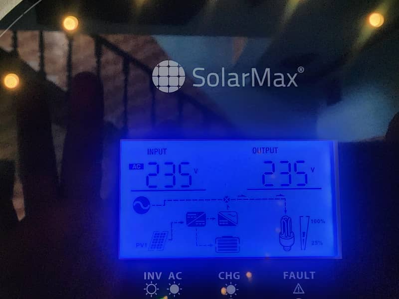 Solarmax Hybrid 6kwSolon Dual output Running condition in warranty 3