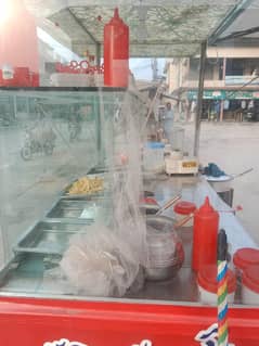 food stall completely steel say bana hua hai