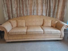 gold 5 seater sofa