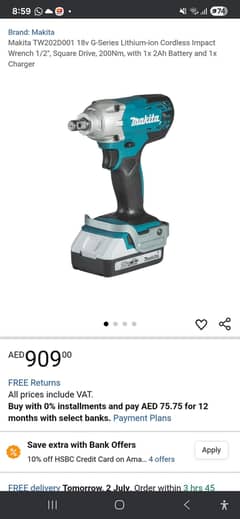 Makita TW202D001 Impact Wrench - GENUINE & BRAND NEW