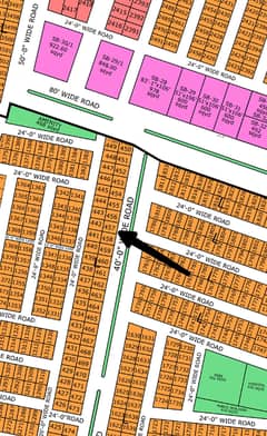 NORTH TOWN RESIDENCY PHASE 1 EXECUTIVE (ext) BLOCK 80syd plot main 40feet road face