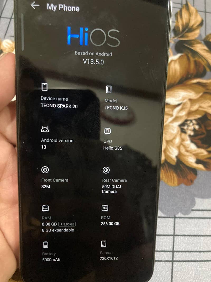 Tecno Spark 20 (8+8 Ram 256 Memory) 5