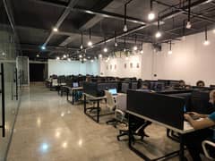 Furnished Office for Rent in Johar Town for (Call center + Software house + Marketing Office & Other Setup as You Want)