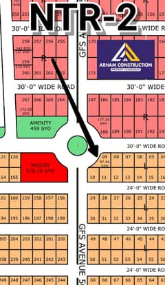 NORTH TOWN RESIDENCY PHASE 2 BLOCK 1 main road face Corner plot