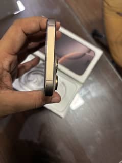 iPhone 16pro max Jv 256gb Desrit Titanium 100% Battery Health