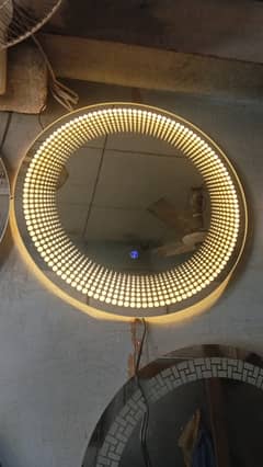 Light mirror with touch sensor