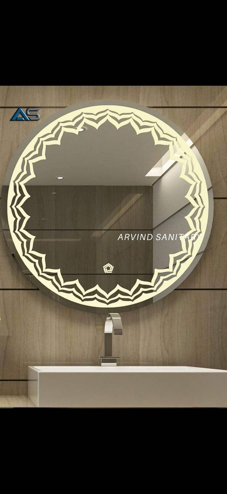 Light mirror with touch sensor 18