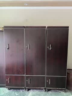3 Single Door Wardrobes
