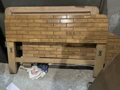 SOFA SET AND TWO SINGLE BEDS