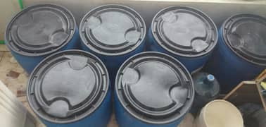 Imported Water Storage Drums Heavy Duty 130 Litres Each With Dhakkan