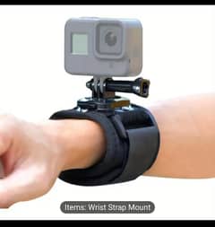 camera mount wrist strap