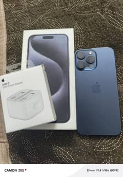 iphone 15 pro max 256 gb jv (with original charger)