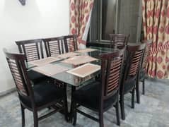 Dining table with 8 chairs