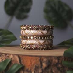 new green and silver Gray color bangle design