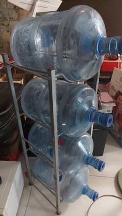 4 Tier Aluminium Rack with 4 Nestle Bottles